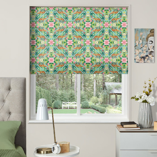 Made To Measure Roman Blinds Menagerie Aqua