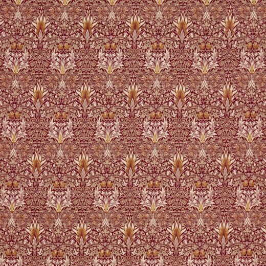 Made To Measure Roman Blinds Snakeshead Velvet Crimson/Saffron