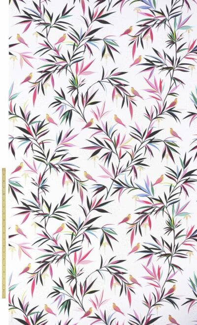 Bamboo Sateen White Fabric