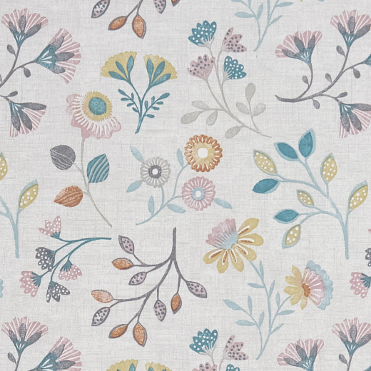 Made To Measure Curtains Alder Coral/Teal