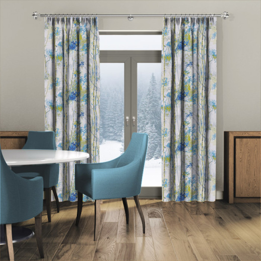 Silver Birch Larkspur Curtains