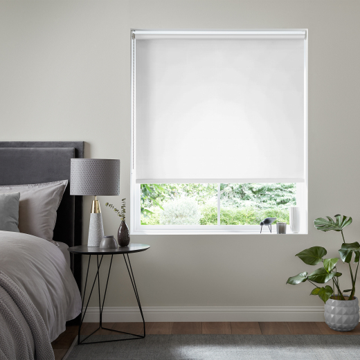 Skye White Blackout Eve Electric Roller Blind 