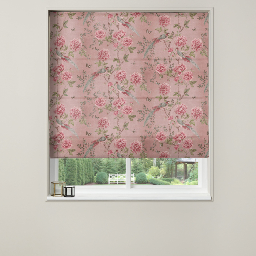 Vintage Chinioserie Blossom Roman Blind