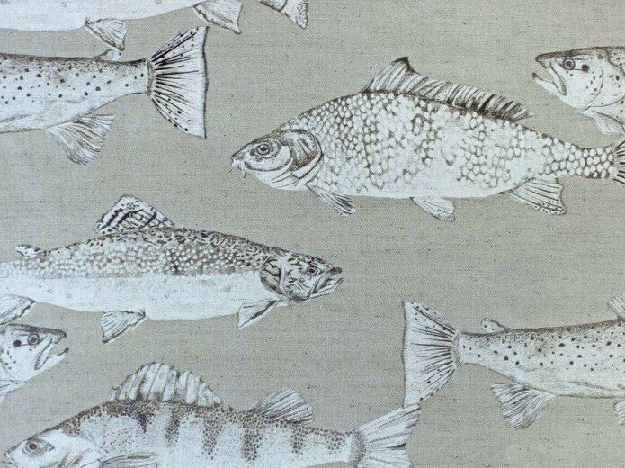 Aquarius Sepia Fabric