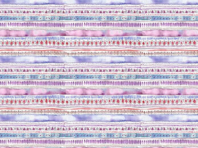Carnival Stripe Blossom Fabric