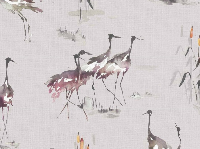 Cranes Tourmaline Fabric