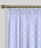 Pencil Pleat Curtains Dotty Powder Blue