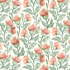 Ettrick Rust Cream Fabric by Voyage
