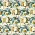 Figura Teal Mineral Fabric by Clarke And Clarke
