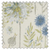 Swatch of Flora Cream Duckegg