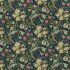 Golden Lily Midnight/Green Fabric by Morris & Co