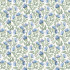 Hawick Bluebell Cream Fabric by Voyage
