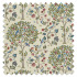 Swatch of Kelmscott Tree Embroidery Woad/Rose