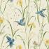 Kingfisher & Iris Azure/Linen Fabric by Sanderson