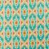 Niyali Teal/Saffron Fabric by Sanderson