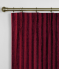 Pinch Pleat Curtains Rhythm Velvet Crimson