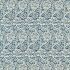 Rose And Thistle Indigo Fabric by Morris & Co