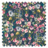 Swatch of Wild Meadow Multi Linen by Clarke And Clarke