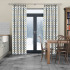 Curtains in Flower Power Lapis Gold