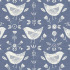 Made To Measure Curtains Narvik Blue Flat Image