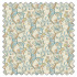 Swatch of Golden Lily Linen Teal by Clarke And Clarke