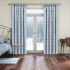 Curtains in Leaf Vine Indigo