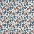 Made To Measure Roman Blinds Botaniska Teal Flat Image