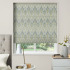 Roman Blind in Tiffany Prussian