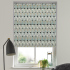 Roman Blind in Leaf Stripe Licorice Root