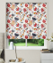 Made To Measure Roman Blind Pomegranate Trail Scarlet 1