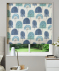 Made To Measure Roman Blind Scandi Wood Indigo 1