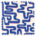 Swatch of Meander Lapis/Spinel