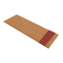 Pecan Wood Venetian Blind With Rust Tape Swatch