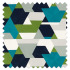 Swatch of Popova Amazonia/Sea Glass/Forest/Japanese Ink