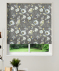 Made To Measure Roman Blind Octavia Charcoal Chartreuse