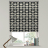 Roman Blind in Oval Flower Cool Grey