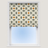 Striped Petal Orange Roman Blind