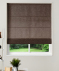 Made To Measure Velvet Roman Blind Pulse Espresso 1