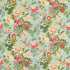 Emperor Peony Jade/Apricot Fabric by Sanderson