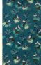 Heron Velvet Teal Fabric by Sara Miller