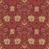 Honeysuckle & Tulip Brick/Russet Fabric by Morris & Co