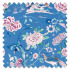 Swatch of Indienne Peacock Blueberry