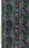 Linear Bamboo Velvet Dark Green Fabric by Sara Miller