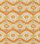 Merton Burnt Orange/Chartreuse Fabric by Morris & Co