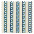 Swatch of Red Car Stripe Indigo/Linen