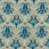 Spring Thicket Paradise Blue/Peach Fabric by Morris & Co