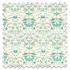 Swatch of Strawberry Thief Embroidery Teal
