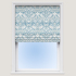 Roman Blind in Strawberry Thief Jacquard Denim