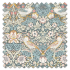 Roman Blinds Strawberry Thief Slate Blush fabric Sample