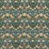 Strawberry Thief Velvet Indigo/Thyme Fabric by Morris & Co
